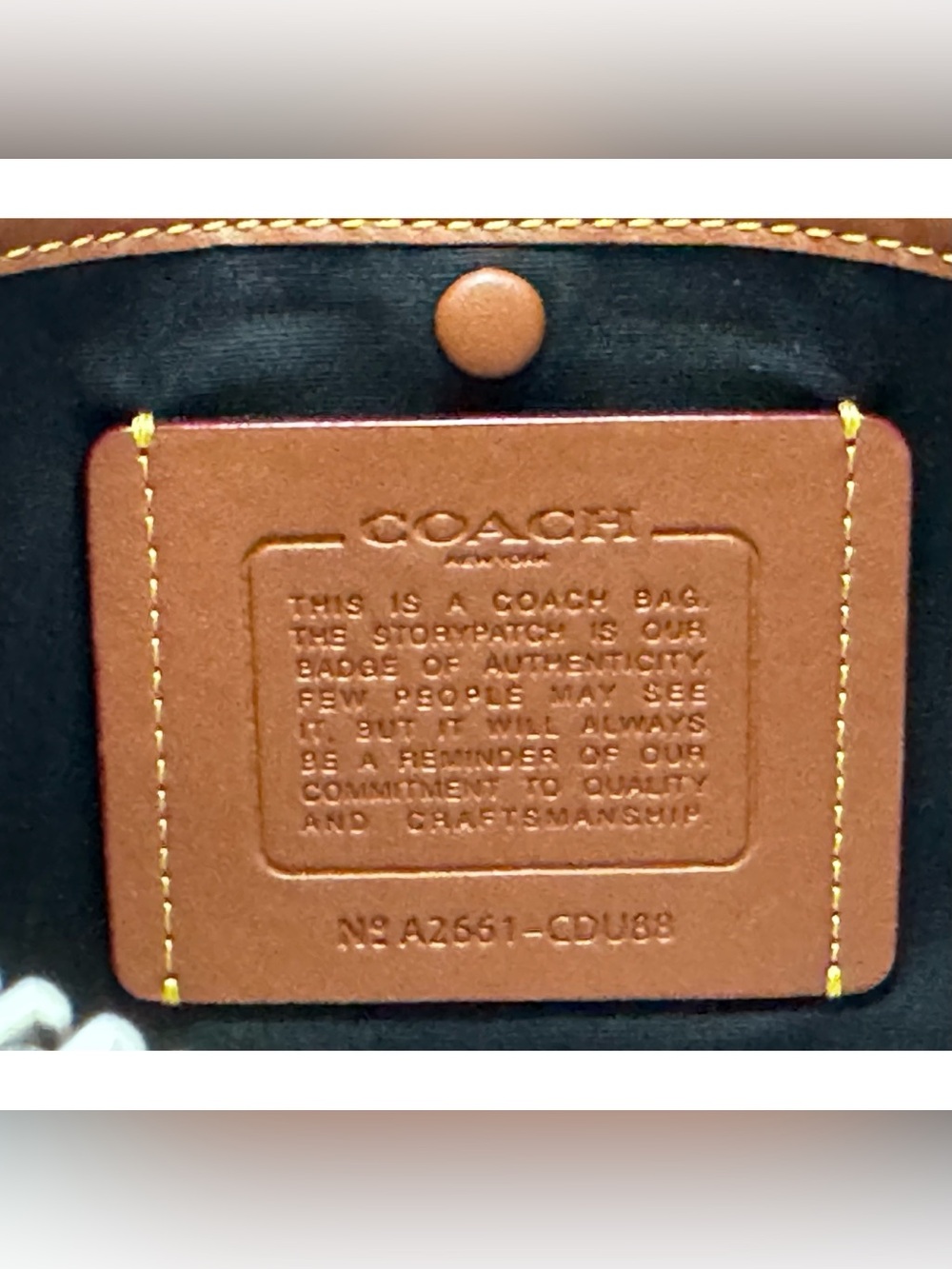 COACH Dakota Crossbody Bag In Regenerative Cotton Denim With Charms - Picture 7 of 10